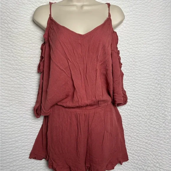 Y2K Play Romper Crinkle Material Beach Resort - Picture 2 of 8